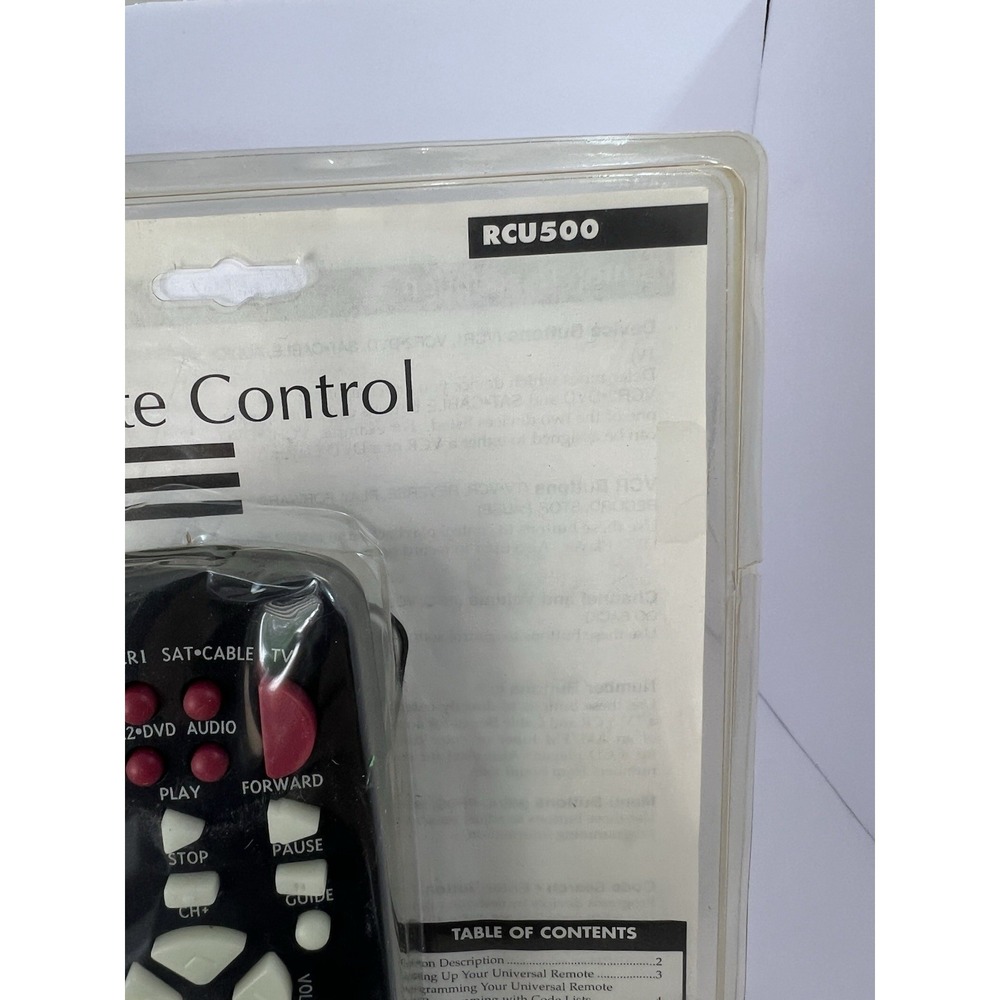 RCA Universal Remote. RCU500 New In Package - Picture 2 of 3